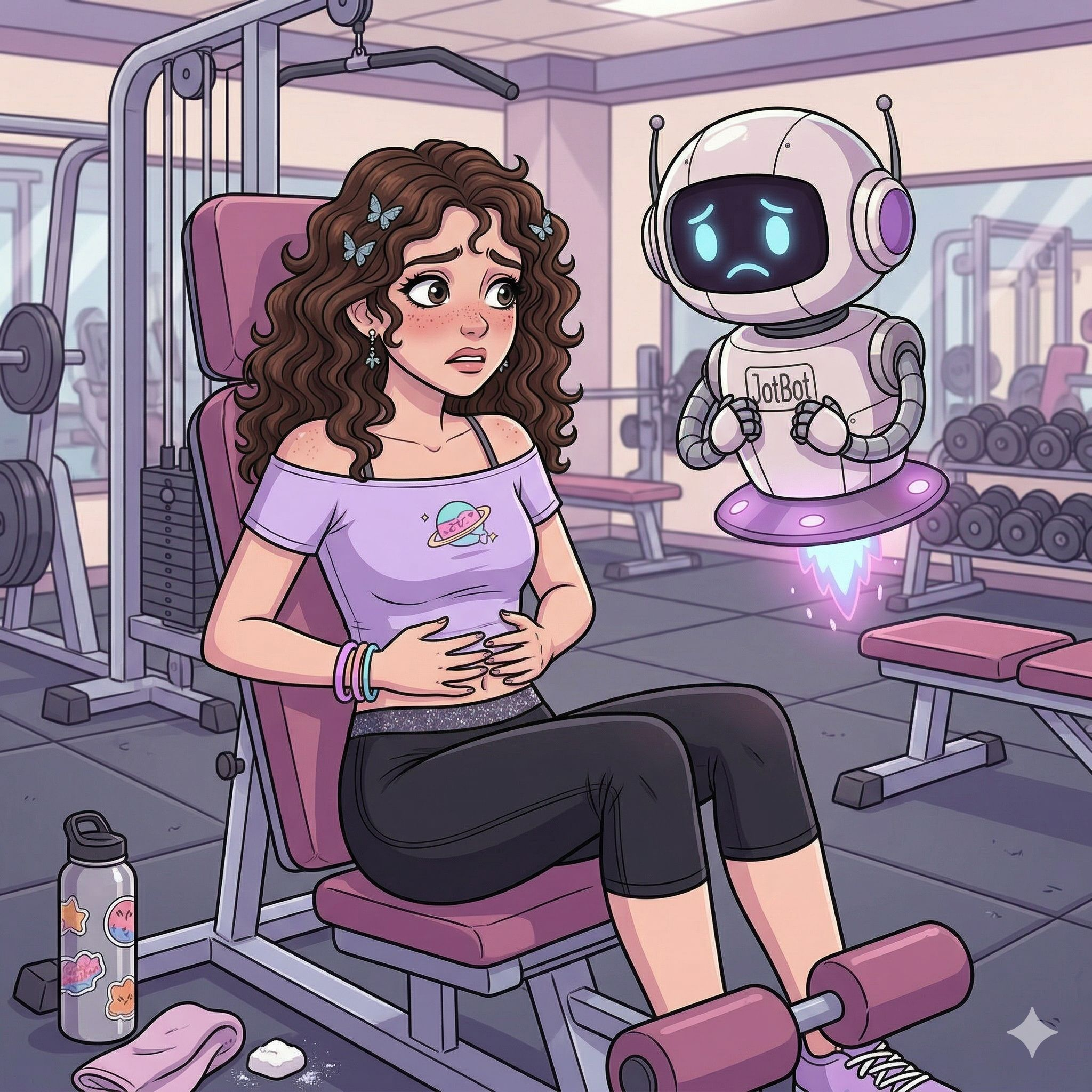 Lola Has a Pre-Entry Conversation with JotBot