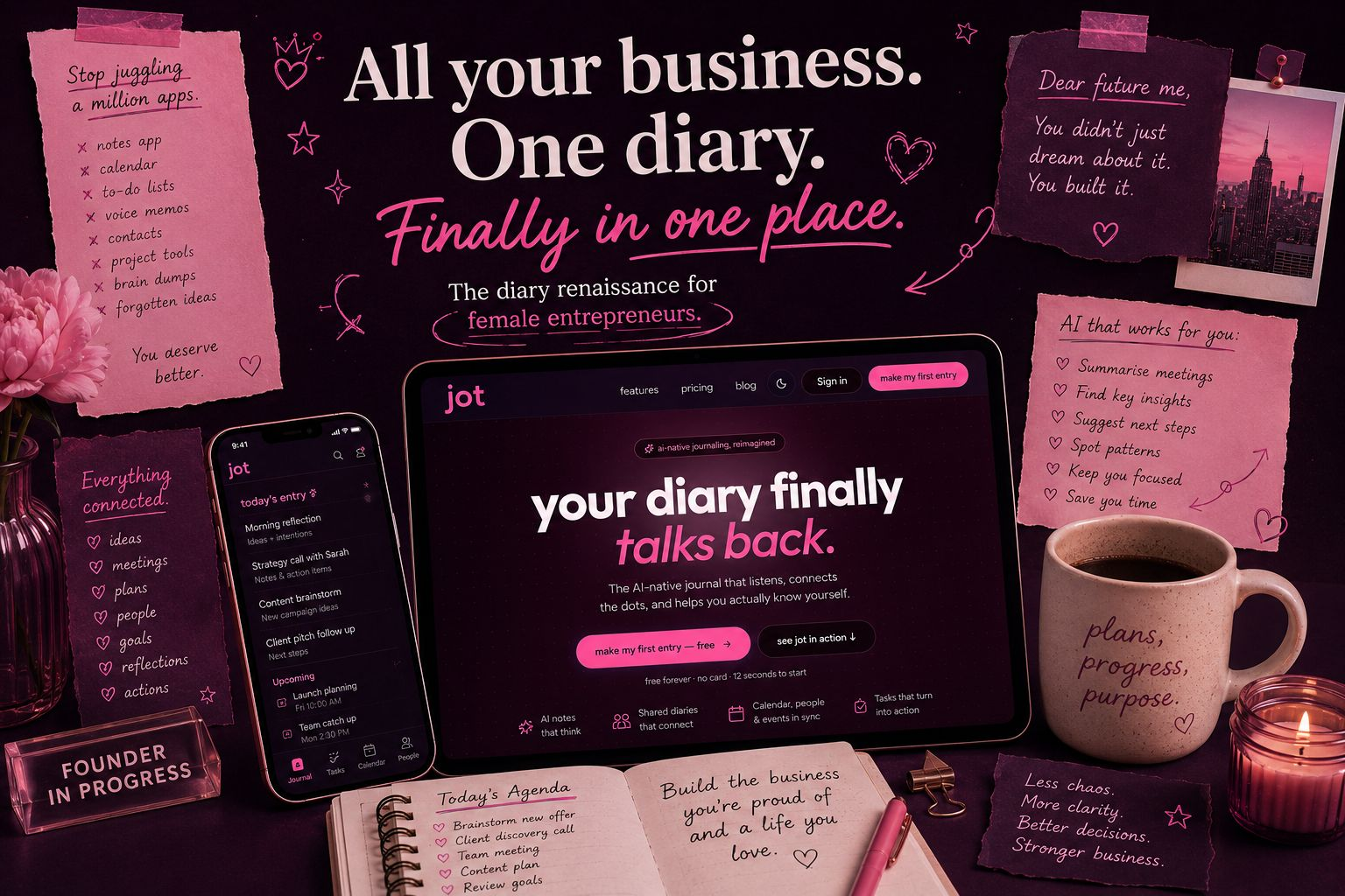 Why Every Female Founder Needs a Diary Again (And Why the Digital Version Might Be Better)