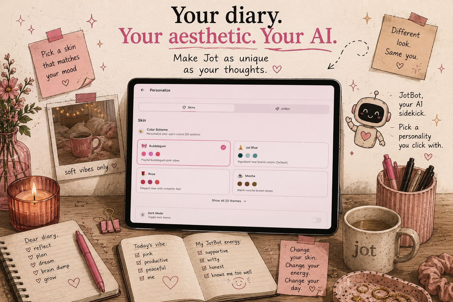 Your Diary Should Feel Like Yours: How to Make Jot Fit Your Personality
