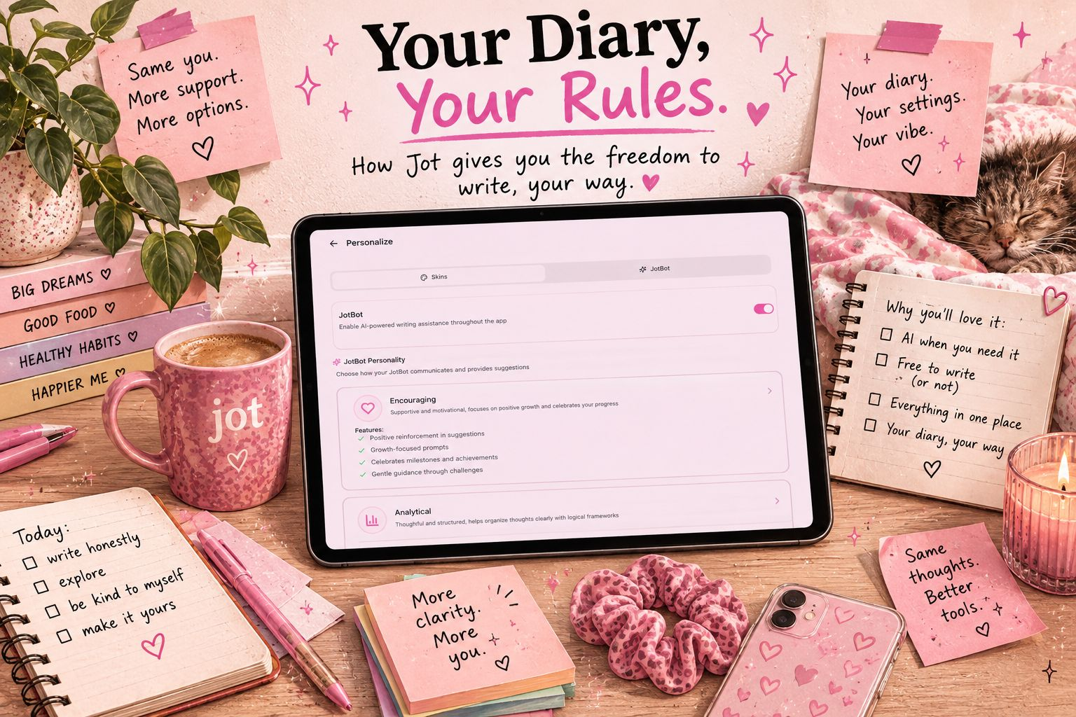 Your Diary, Your Rules: Why Jot Doesn’t Have to Think for You